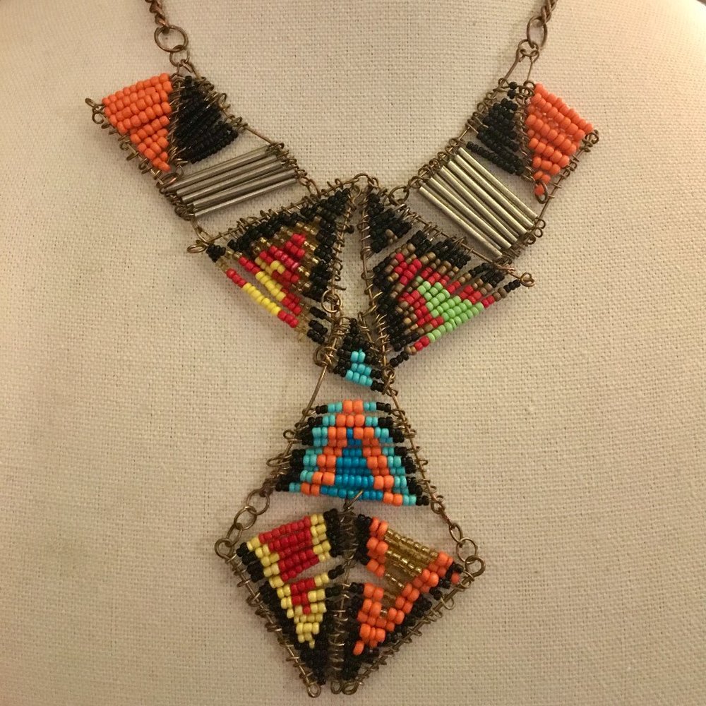 Necklace Vintage Southwestern Handmade Children's Kid's Native American Design